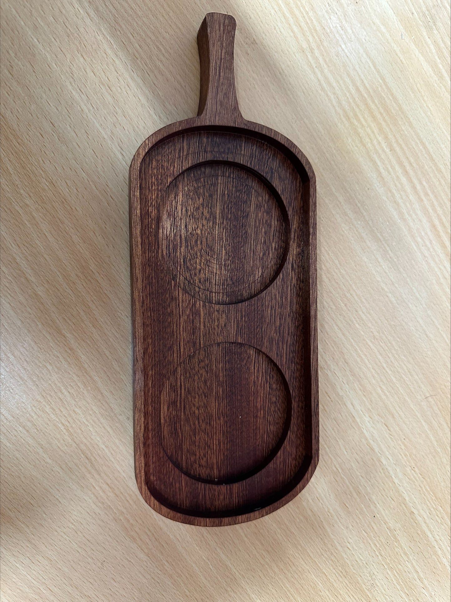 Cup carrier wooden 2 cups