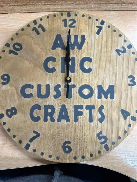 Wooden personalized clock