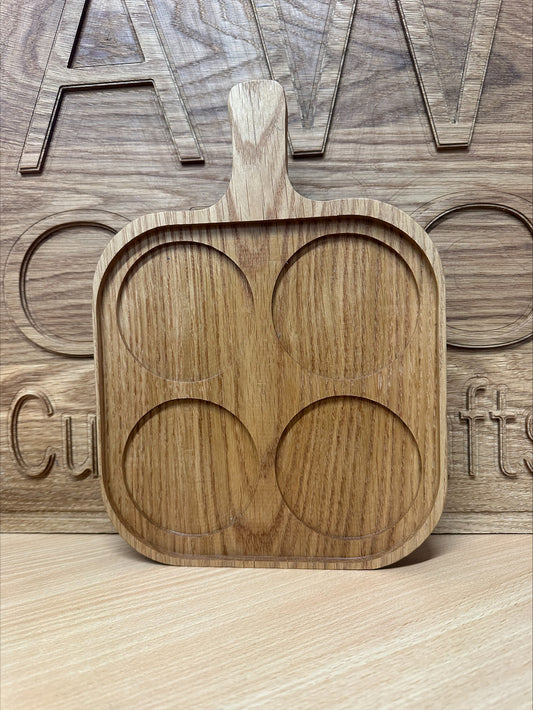 oak Cup carrier tray ... 4 cups