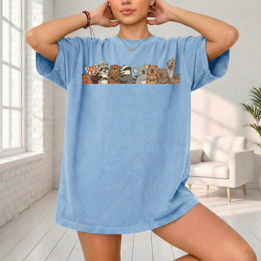CUTE ANIMAL PRINT TSHIRT